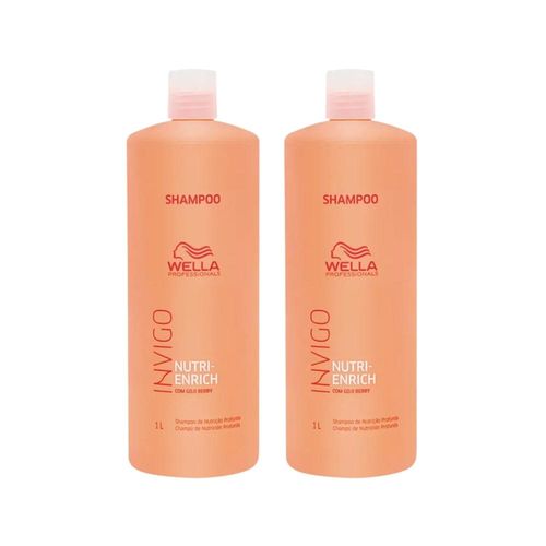 Kit Wella Invigo Nutri-Enrich 2 Shampoo 1 Litro Kit Wella Invigo Nutri-Enrich 2 Shampoo 1 Litro