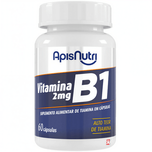 VITAMINA B1 2MG TIAMINA CONCENTRADA 60 CAPSULAS - APISNUTRI