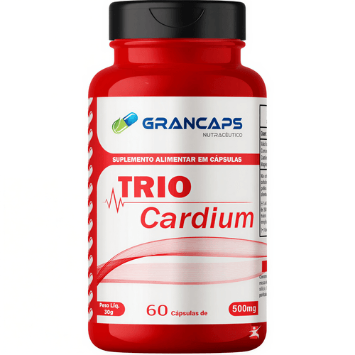 TRIO CARDIUM - COENZIMA Q10 + MAGNÉSIO + L-CARNITINA 60 CÁPSULAS - GRANCAPS TRIO CARDIUM - COENZIMA Q10 + MAGNÉSIO + L-CARNITINA 60 CÁPSULAS - GRANCAPS