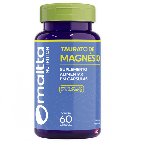 TAURATO DE MAGNÉSIO - TAURINA + MAGNÉSIO 60 CÁPSULAS - MALTTA NUTRITION TAURATO DE MAGNÉSIO - TAURINA + MAGNÉSIO 60 CÁPSULAS - MALTTA NUTRITION