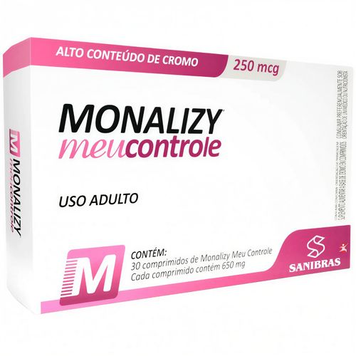 MONALIZY MEU CONTROLE CONCENTRADO PICOLINATO DE CROMO 30 COMPRIMIDOS - POWER SUPPLEMENTS