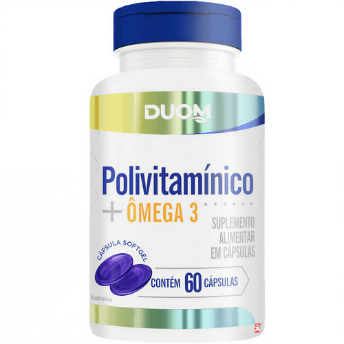 POLIVITAMÍNICO + ÔMEGA 3 - VITAMINAS + MINERAIS 60 CÁPSULAS GEL SOFTCAPS - MALTTA NUTRITION