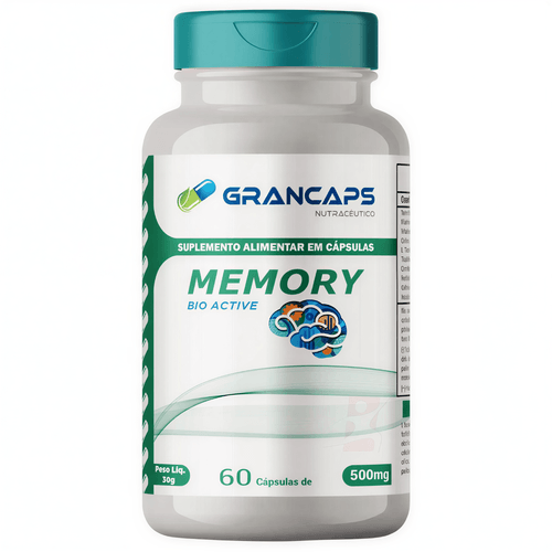 MEMORY BIO ACTIVE VITAMINAS E MINERAIS AUXÍLIO DA MEMÓRIA 60 CÁPSULAS - GRANCAPS