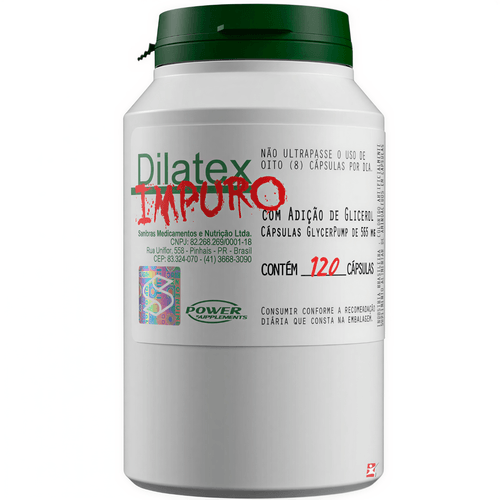 DILATEX IMPURO GLYCEPUMP GLICEROL + ALANINA + ARGININA 120 CÁPSULAS - POWER SUPPLEMENTS