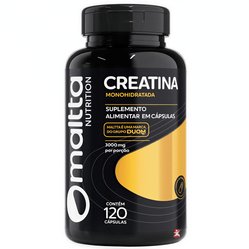 CREATINA MONOHIDRATADA CONCENTRADA 3G POR PORÇÃO 120 CÁPSULAS - MALTTA NUTRITION CREATINA MONOHIDRATADA CONCENTRADA 3G POR PORÇÃO 120 CÁPSULAS - MALTTA NUTRITION