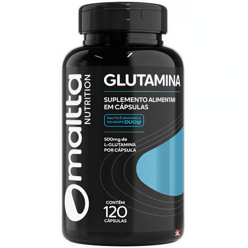 GLUTAMINA 100% PURA 1G NA PORÇÃO 120 CÁPSULAS - MALTTA NUTRITION