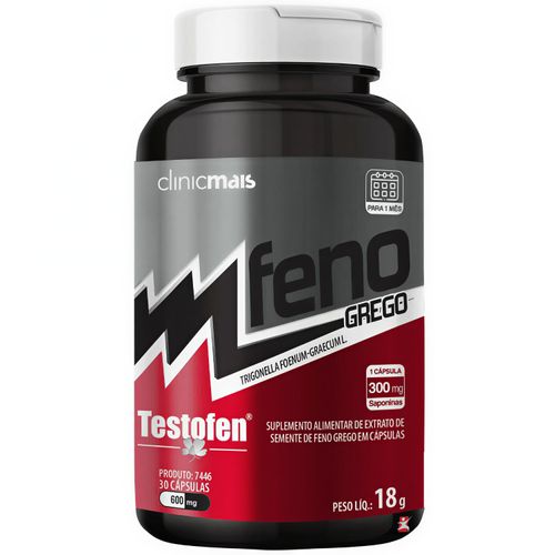 FENO GREGO TESTOFEN TRIGONELLA FOENUM-GRAECUM L. 30 CAPSULAS - CLINICMAIS