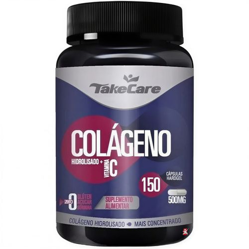COLÁGENO HIDROLISADO + VITAMINA C 500MG 150 CÁPSULAS - TAKE CARE