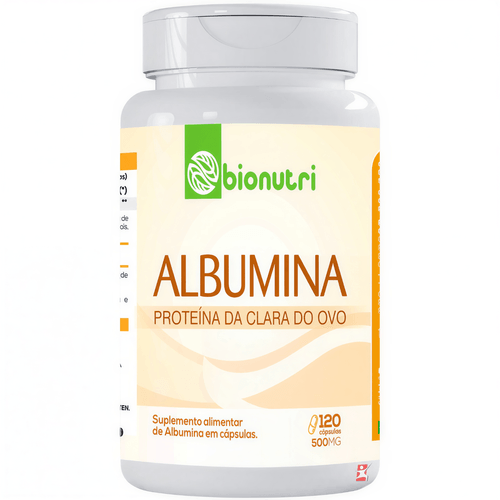 ALBUMINA PROTEINA DA CLARA DO OVO 120 CÁPSULAS - BIONUTRI