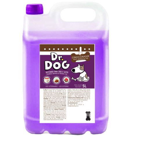 Creme Condicionador PET Cães e Gatos Dr Dog 5L Revitaliza, Desembaraça, Dá brilho Creme Condicionador PET Cães e Gatos Dr Dog 5L Revitaliza, Desembaraça, Dá brilho
