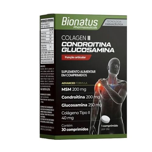 COLAGEN II CONDROITINA GLUCOSAMINA 30CPR BIONATUS