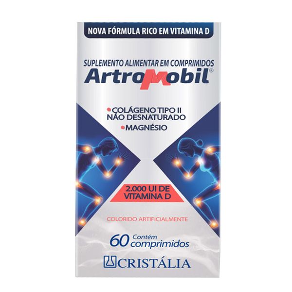 Colágeno Artromobil Cristália 60 Capsulas