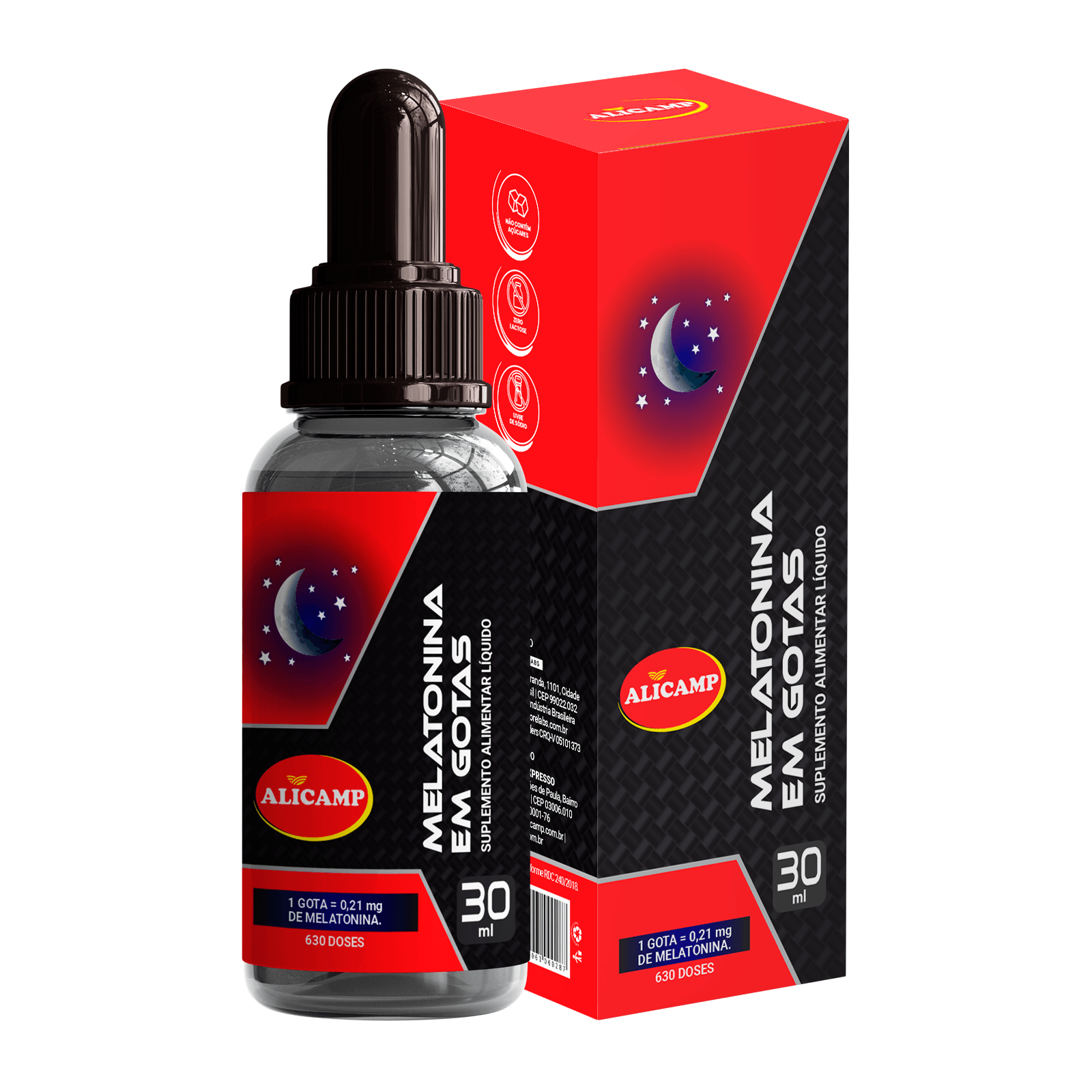 Melatonina em gotas 30ml Alicamp