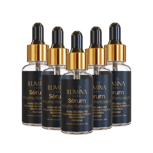 Kit 5 Sérum Noturno Ácido Glicólico Kit 5 Sérum Noturno Ácido Glicólico