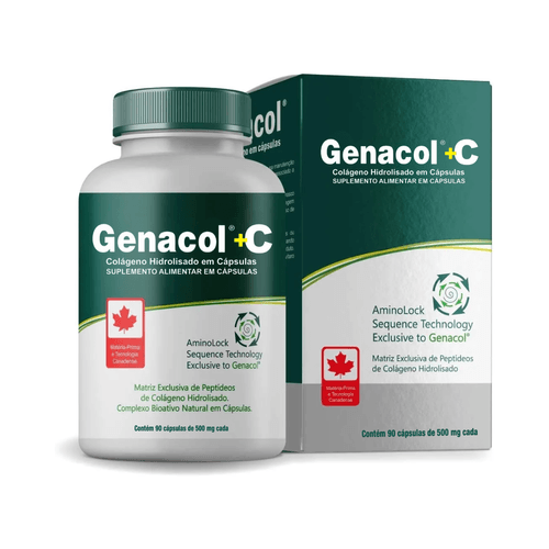 Novo Genacol +C 500mg com 90 Cápsulas