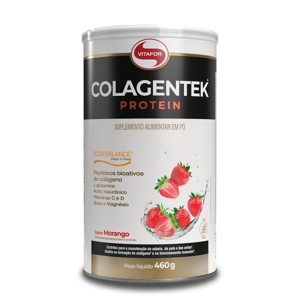 Colagentek Protein Vitafor Morango 460g