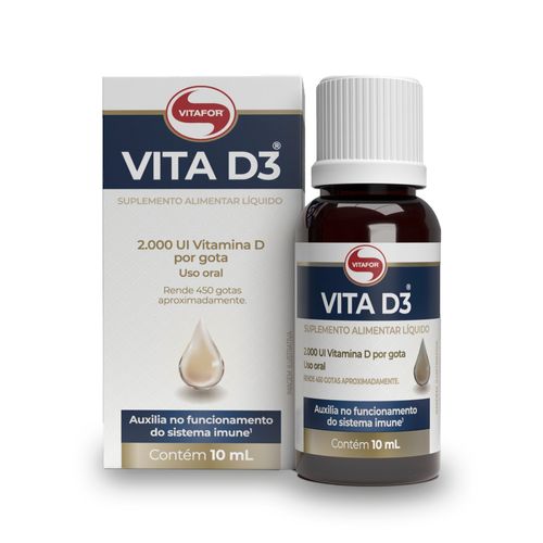 Vita D3 2000ui Vitafor 10ml em Gotas Vita D3 2000ui Vitafor 10ml em Gotas