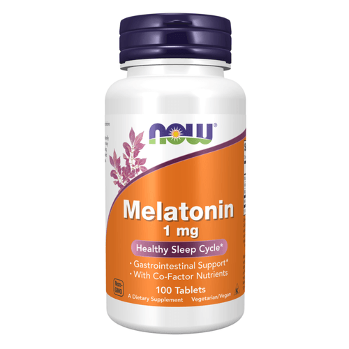 Melatonina 1mg 100 Tabletes NOW Foods