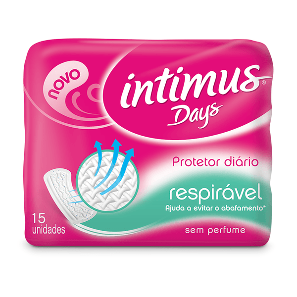 Protetor Diário Intimus Days S/P Respirável 15