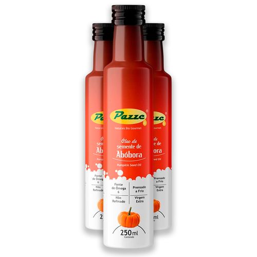 Kit 3 Óleo de Semente de Abóbora 250ml Pazze Kit 3 Óleo de Semente de Abóbora 250ml Pazze