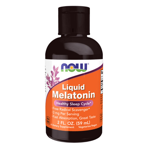 Melatonina 3mg Líquida 59ml Absorção Rápida NOW Foods Melatonina 3mg Líquida 59ml Absorção Rápida NOW Foods