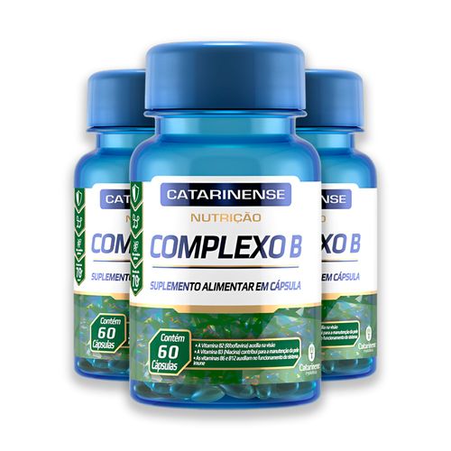 Kit 3 Complexo B Catarinense 60 Cápsulas