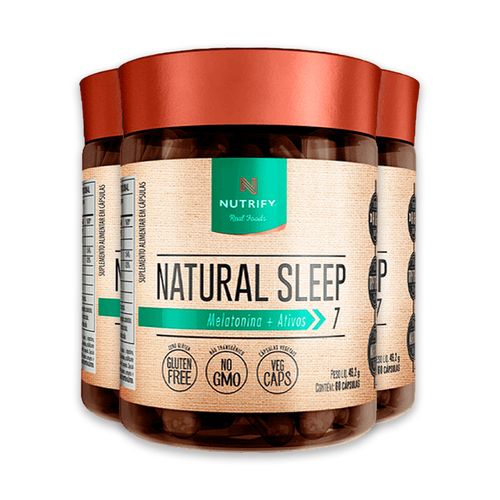 Kit 3 Natural Sleep Nutrify 60 Cápsulas Kit 3 Natural Sleep Nutrify 60 Cápsulas