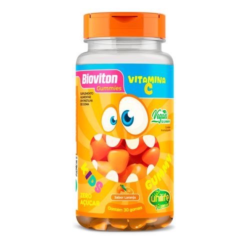 Gummy Kids  Vitamina C Unilife 30 gomas Laranja