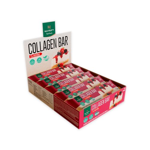 Collagen Bar Nutrify Cheesecake Frutas Vermelhas 10und Collagen Bar Nutrify Cheesecake Frutas Vermelhas 10und