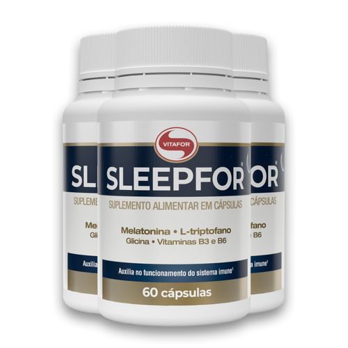 Kit 3 Sleepfor Vitafor 60 Cápsulas
