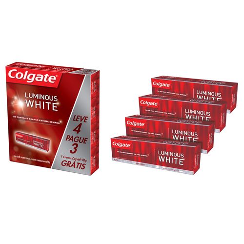 Creme Dental Colgate Luminous White 90g Leve 4 Pague 3 Creme Dental Colgate Luminous White 90g Leve 4 Pague 3