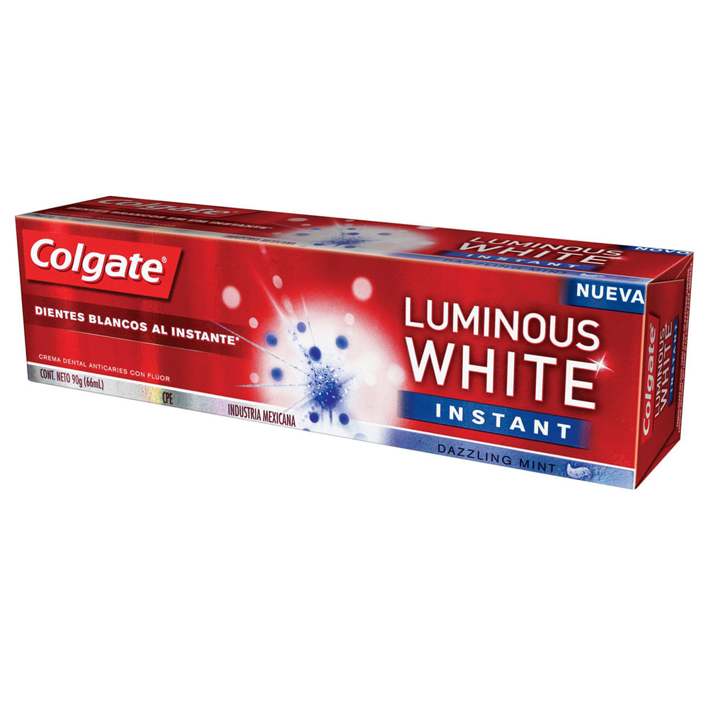 creme dental colgate luminous white instant