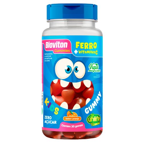 Gummy Kids Ferro + C Unilife 30 gomas Laranja