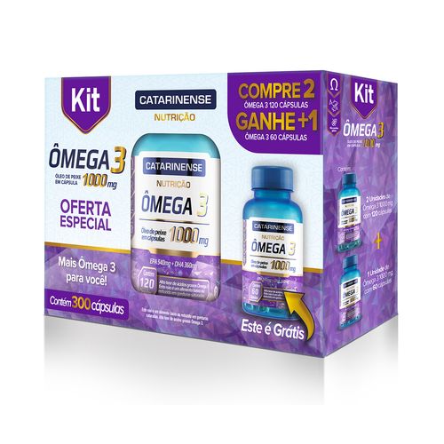 Kit Ômega 3 Catarinense 300 Cápsulas Kit Ômega 3 Catarinense 300 Cápsulas