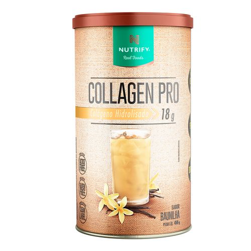 Collagen Pro Colágeno Hidrolisado Baunilha Nutrify 450g Collagen Pro Colágeno Hidrolisado Baunilha Nutrify 450g