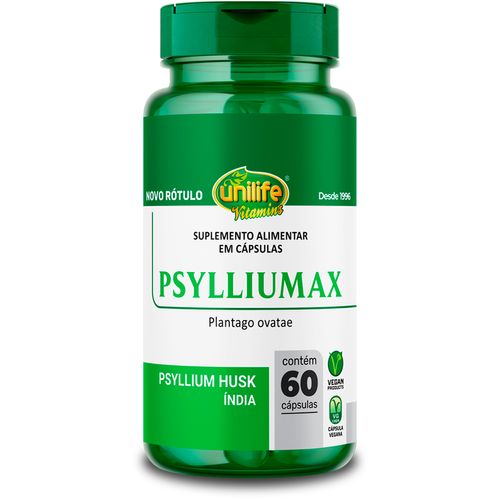 Psyllium Unilife Psylliumax 60 cápsulas