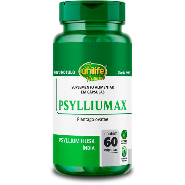 Psyllium Unilife Psylliumax 60 cápsulas