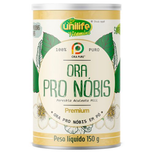 Ora Pro-Nóbis Pereskia Aculeata Mill Unilife em Pó 150g