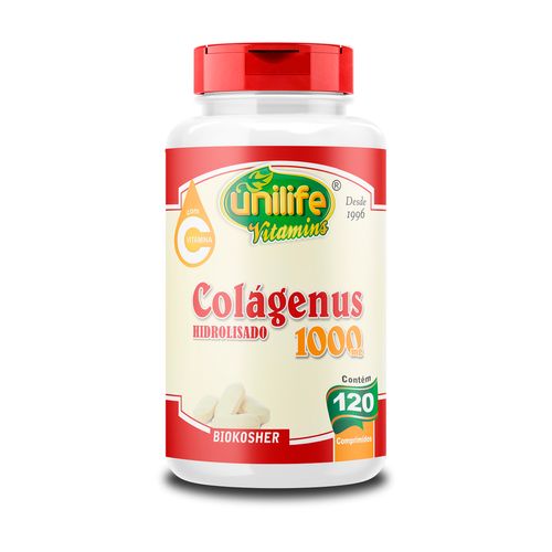 Colágenus Hidrolisado 1000mg Unilife 120 Comprimidos