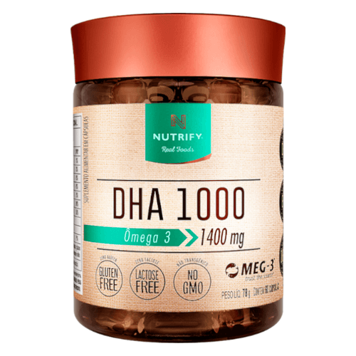 Ômega 3 DHA 1000 Nutrify 60 Cápsulas Ômega 3 DHA 1000 Nutrify 60 Cápsulas