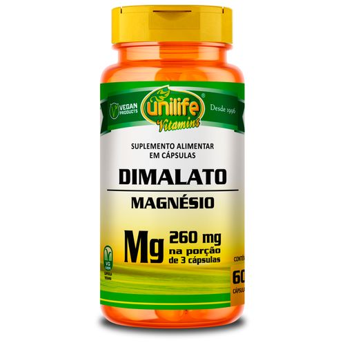Magnésio Dimalato Unilife 60 Cápsulas