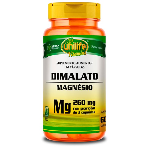 Magnésio Dimalato Unilife 60 Cápsulas