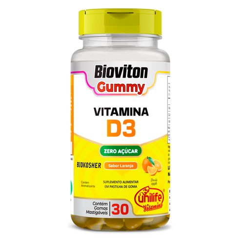 Gummy Vitamina D3 Laranja 30 gomas