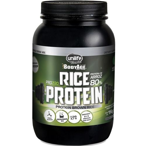 Rice Protein Proteína de Arroz Unilife 1kg Chocolate Rice Protein Proteína de Arroz Unilife 1kg Chocolate