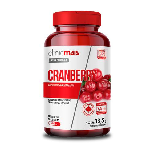 Cranberry ClinicMais 30 Cápsulas 450mg