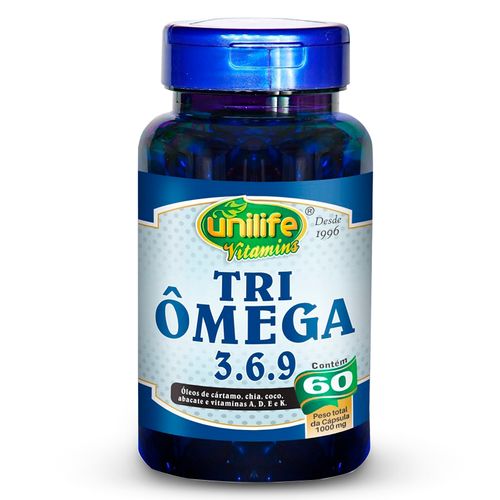 Tri Ômega (Ômega 3, 6 e 9) Unilife 60 cápsulas Tri Ômega (Ômega 3, 6 e 9) Unilife 60 cápsulas