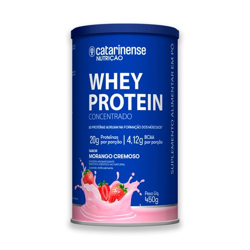Whey Protein Concentrado Catarinense 450g Morango Whey Protein Concentrado Catarinense 450g Morango