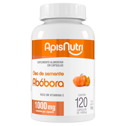 Óleo de Semente de Abóbora Apisnutri 120 Cápsulas