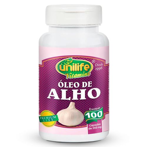 Óleo de Alho 350mg Unilife 100 cápsulas