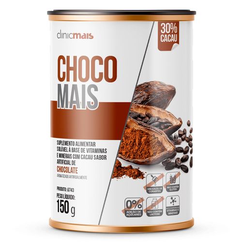 Choco Mais ClinicMais sabor Chocolate 150g Choco Mais ClinicMais sabor Chocolate 150g